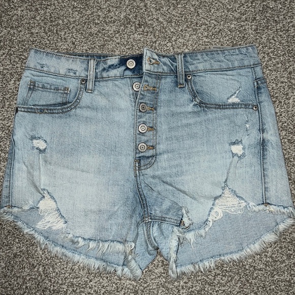 Eunina brand jean shorts, size large. Purchased from Dry Goods. - Picture 1 of 3